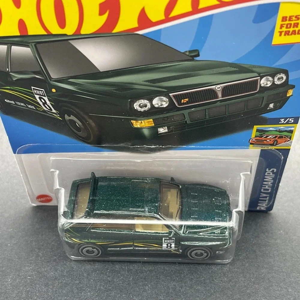 Hot Wheels Lancia Delta Integrale Rally Champs Car Green Diecast 1/64 Scale